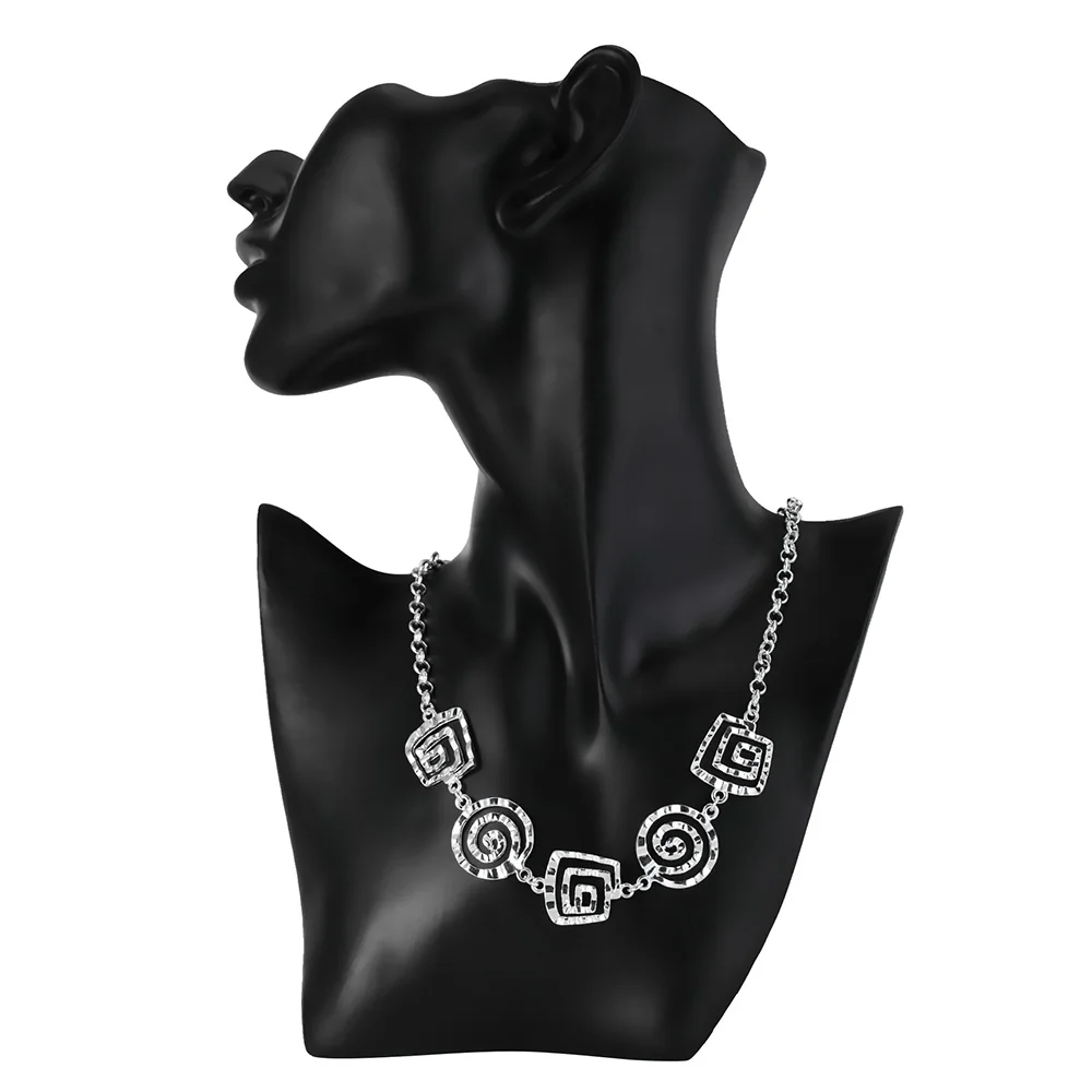 925 Sterling Silver Retro thread earrings bracelets neckalces Jewelry sets for women Popular Fashion Party wedding Holiday gifts jewelry set silver jewelry silver jewelry set