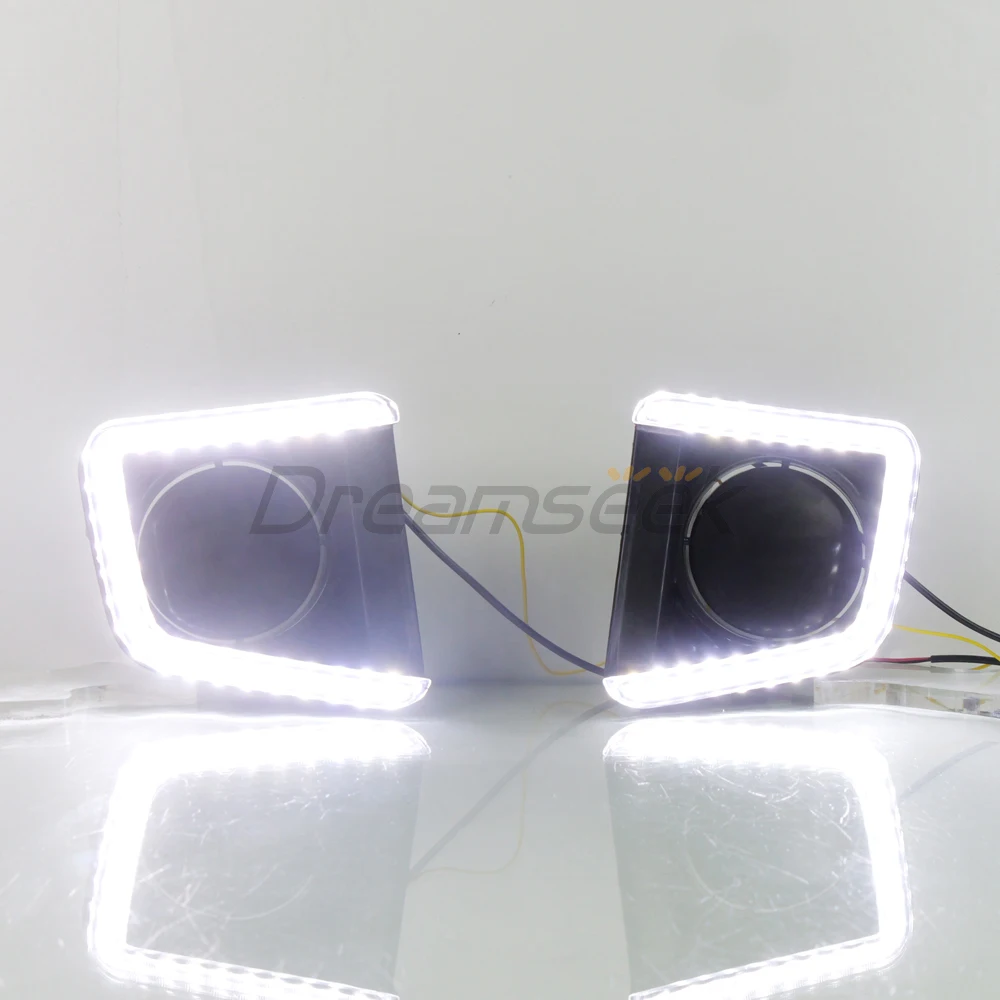 LED Daytime Running Light DRL For Toyota Tundra SR / SR5 / TRD PRO / Limited / Platinum / XK50 2014-21 Fog lamp With Turn Signal