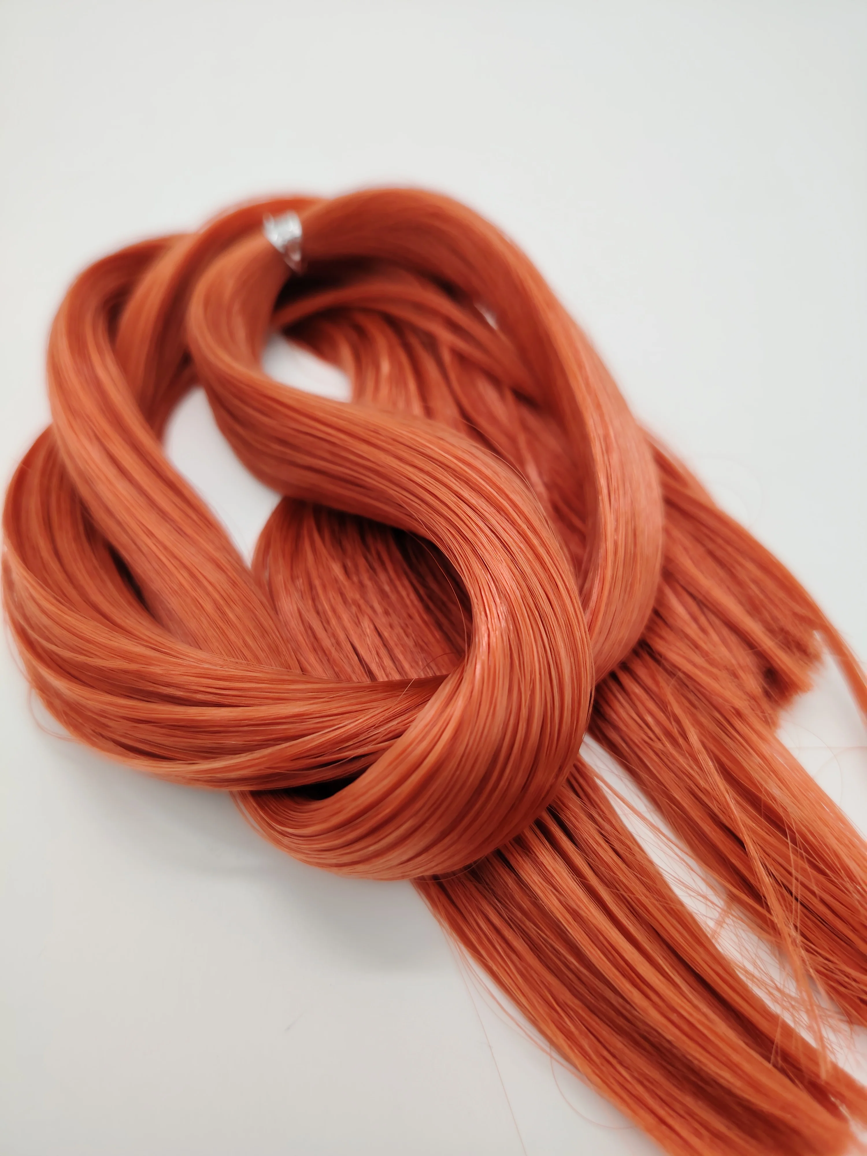 Straight Doll Hair Wig Accessory For 1/6 1/8 scale Fashion Plastic Doll Figure Reroot