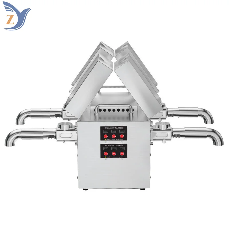 Oil Press Machine B04 Four-in-one Stainless Steel Commercial Kitchen Seeds Sunflower Sesame Coconut Peanut Bean Extraction Maker 5