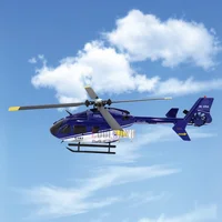 New C187 Remote Control Airplane Kubingke Ec135 Model Remote Control Helicopter Single Paddle No Ailerons Airplane Model Toy 1