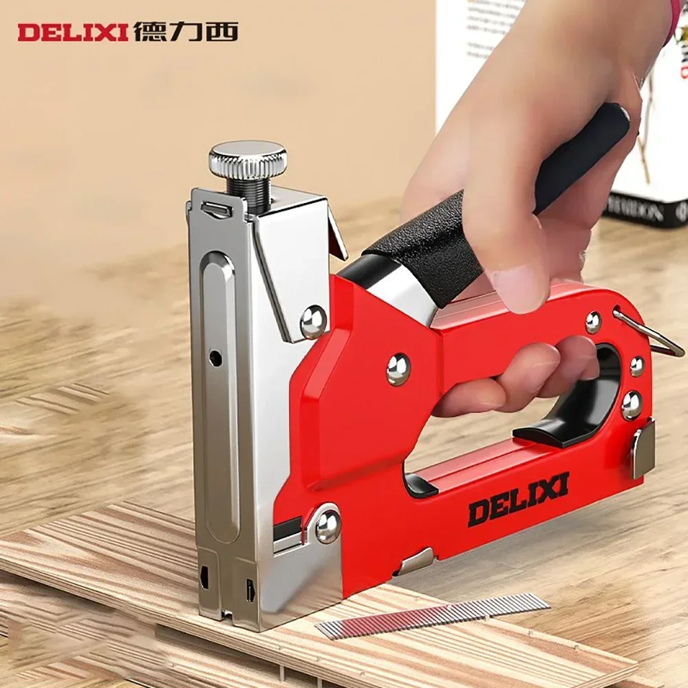 2024 Manual Nail Gun Heavy Duty Air Staplers Rivet Woodworking Pneumatic Nails Gun Upholstery Carpentry Stepler Nailing Tools