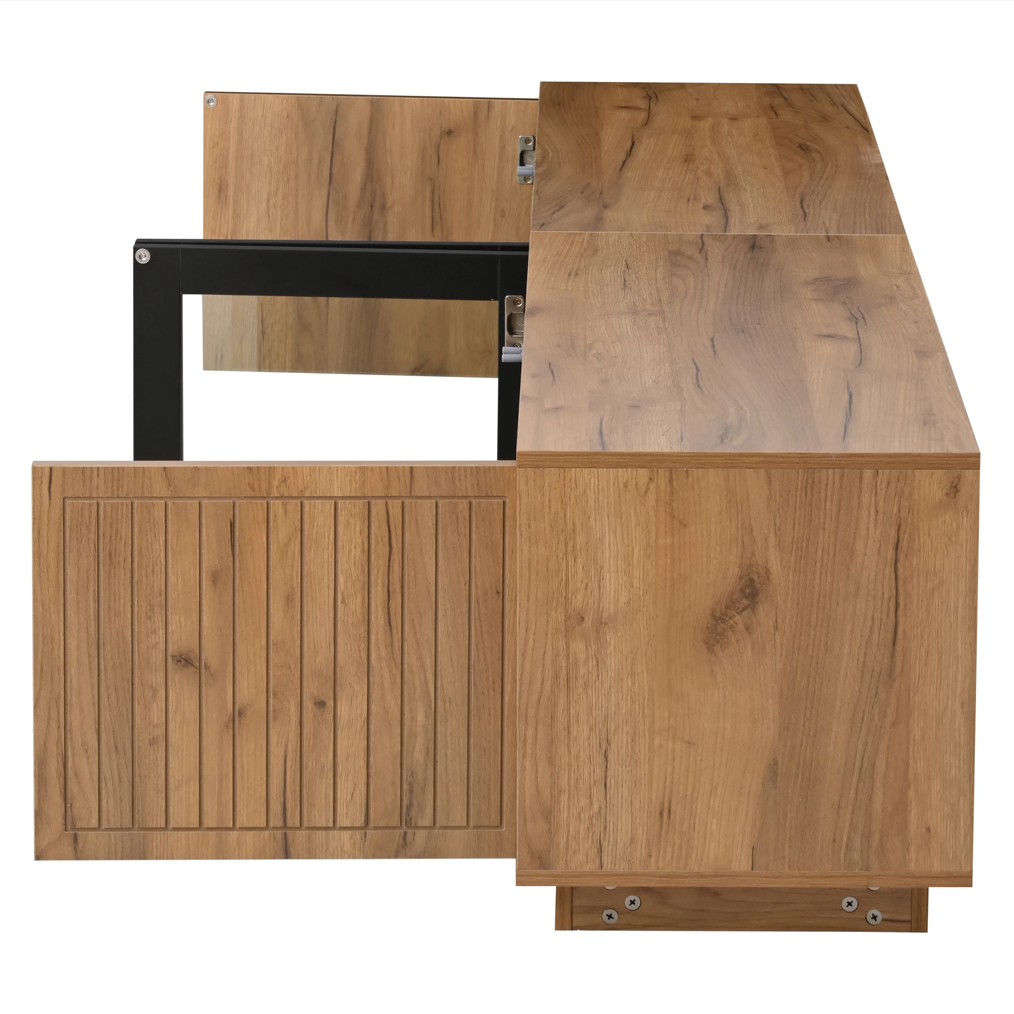 180*40*45cm TV-Schrank, Lowboard Wohnzimmerschrank, 180cm lang, für Fernseher bis zu 75 Zoll, Tragfähigkeit bis zu 30 kg – Detail 23