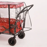 High Quality Rain Cover Waterproof Cover Camping Stroller Folding Trolley Cart Garden Picnic With Double Zips Camping Storage 2