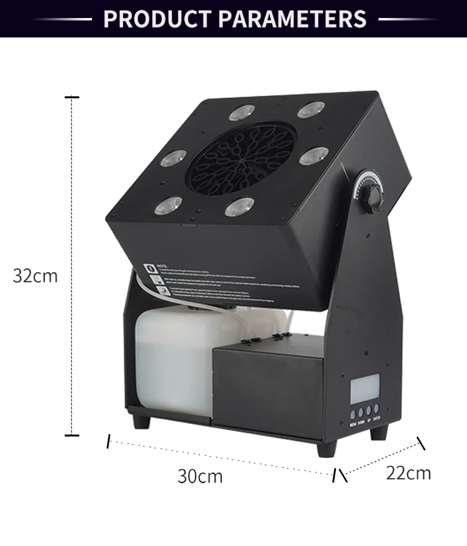 LED RGBW Bubble Machine DJ Outdoor 4In1 Bubble Machine DMX512 Stage Lighting Equ