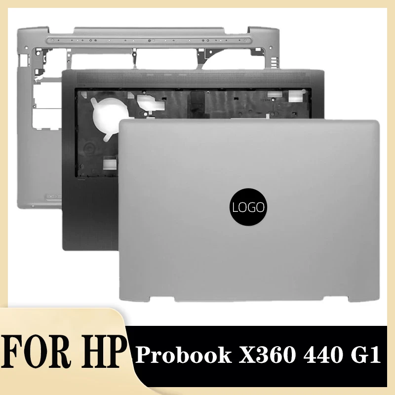 

New For HP Probook X360 440 G1 LCD Back Cover Palmrest Upper Top Case Bottom Rear Lid Topcover L28408-001 Housing