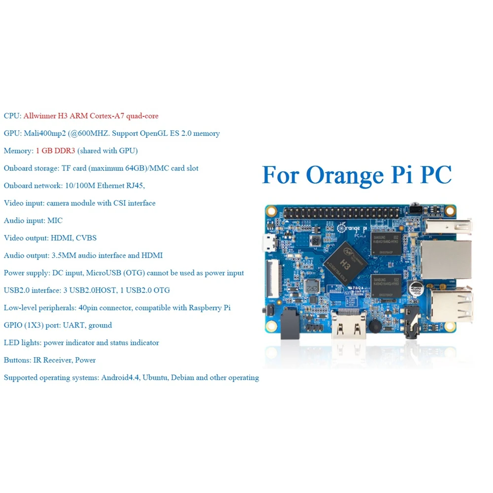   PC H3  1GB DDR3 +  ̽ Cortex-A7  ھ  ȵ̵ 4.4// ý