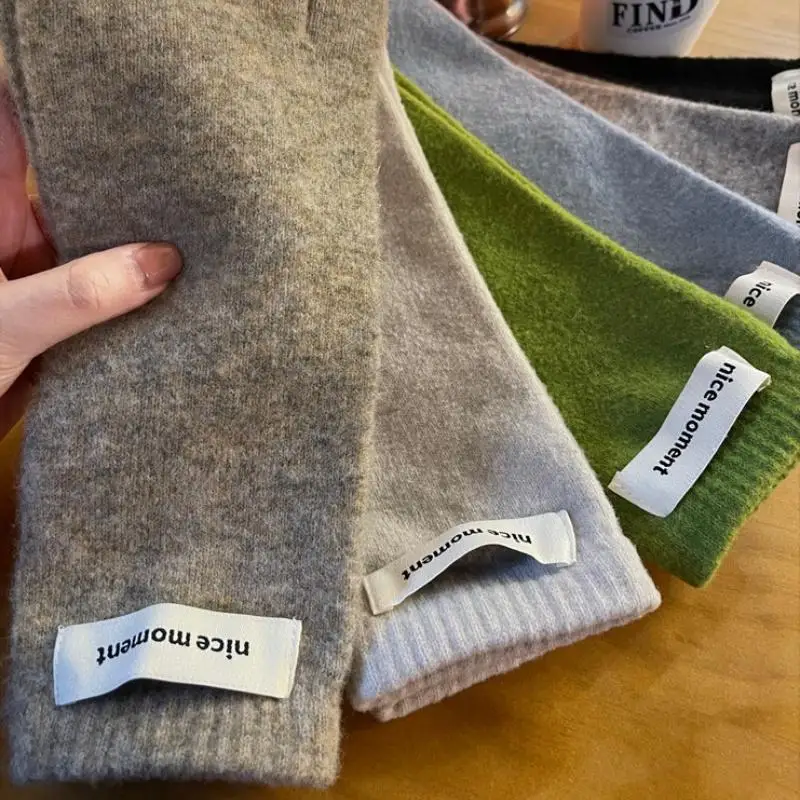 Lange fingerlose Fäustlinge für Damen, Winter, wärmende Handschuhe, modische Armstulpen, lässige Goth-Handgelenksärmel, Weihnachtshandschuh – Detail 9