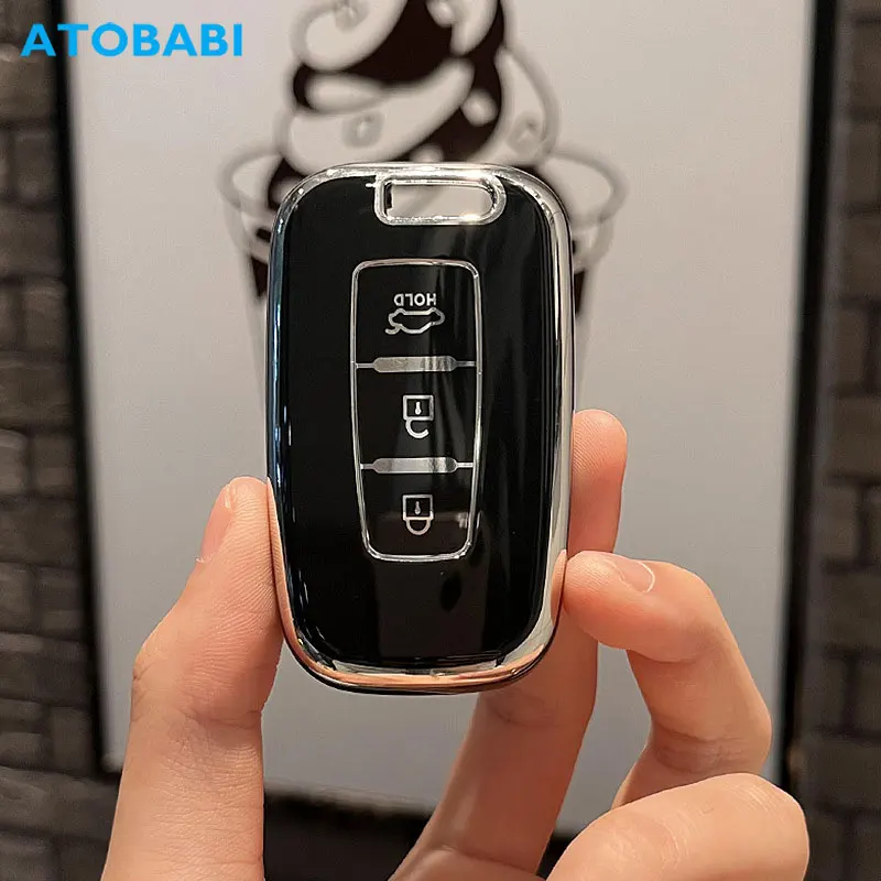

Чехол для автомобильного ключа из ТПУ, аксессуары для Hyundai Solaris ix35 Veloster Kia Optima Sportage Sorento mohas Picanto