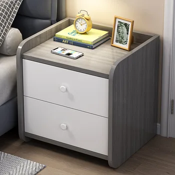 Comodino piccolo armadio portaoggetti in stile moderno e minimalista, comodino, camera da letto, comodino, piccolo armadietto 1