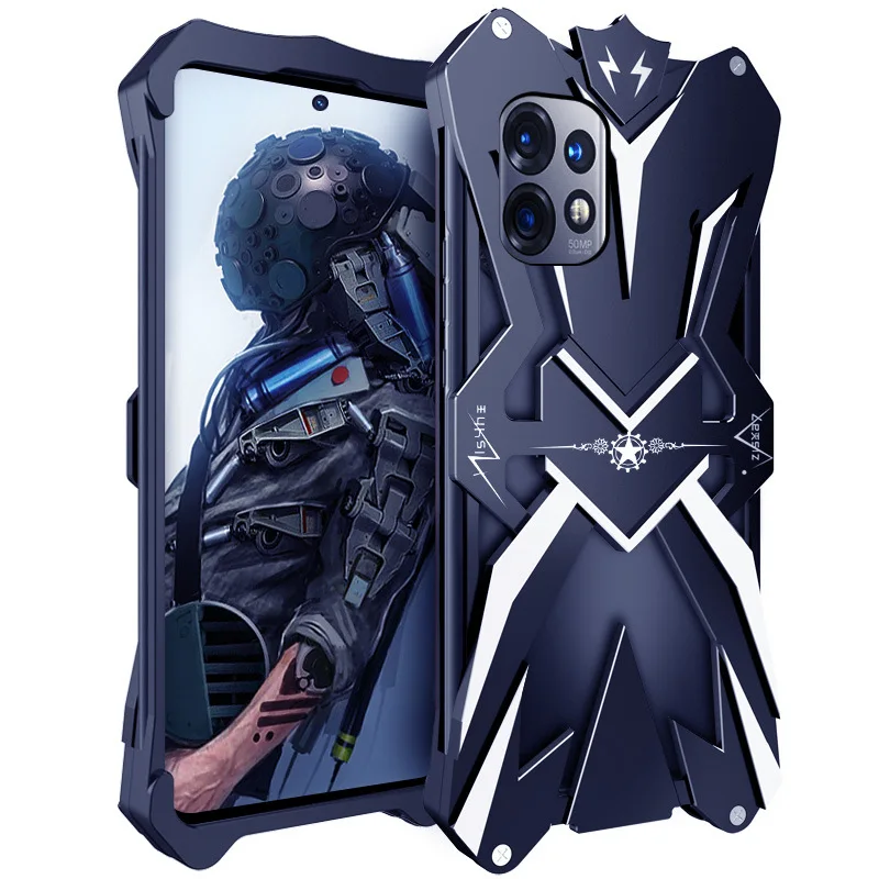 For Lenovo Moto X40 Zimon Luxury Thor Heavy Duty Armor Metal Aluminum Mobile Phone Case For Lenovo Moto X40 Cover Cases