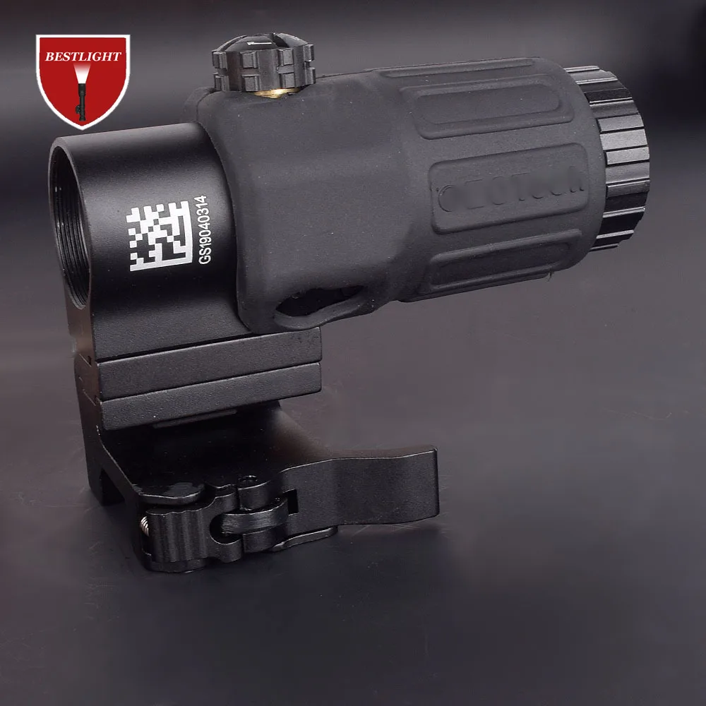 G33 Airsoft loupe 3X avec interrupteur latéral, monture QD détachable