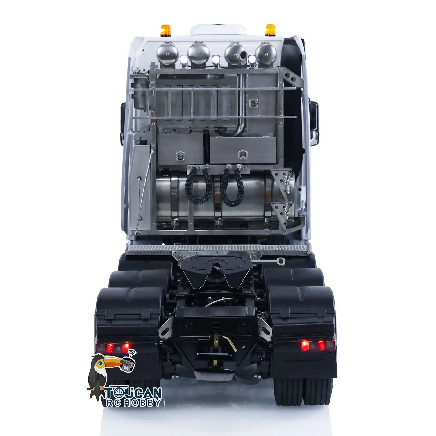 Toys DIY Painted LESU 1/14 Metal Chassis 8x8 RC Tractor Truck Remote Control Cars Smoke Sound Finished Machine Model for Boy 5