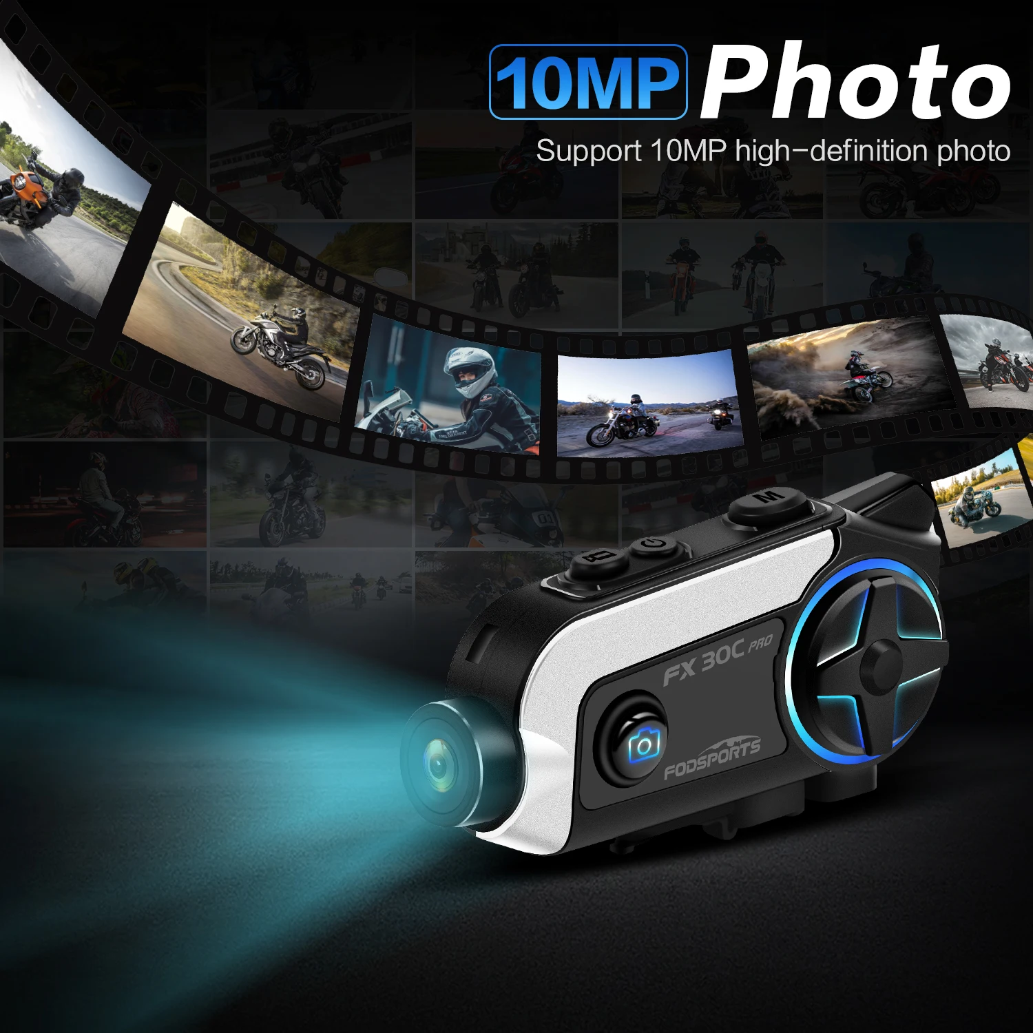 Fodsports-FX30C Pro     , 1080P   ī޶ ڴ BT5.0 FM  