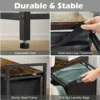 Large Laundry Hamper Sorter with 3 Removable & Pull-Out Sorting Bags, Wooden Top Shelf, Versatile Laundry Basket Organizer for L 4