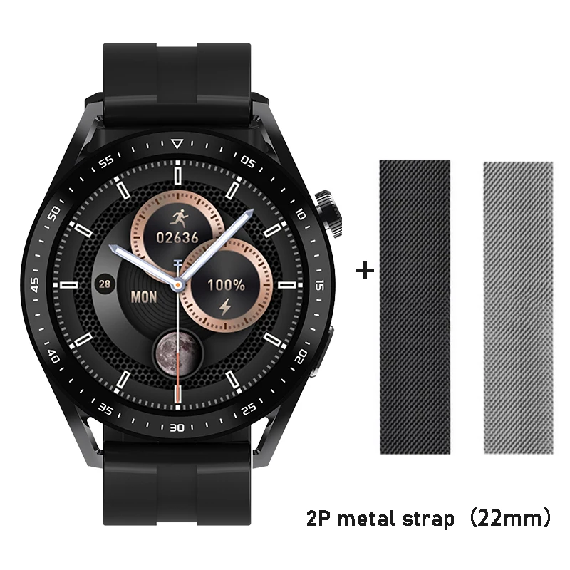 2022 SmartWatch HW28 NFC Smart Band Men AI Voice Assistant Bluetooth Call Tracker Music Player Monitor pk Huawei GTR 3 GTS 2 New 
