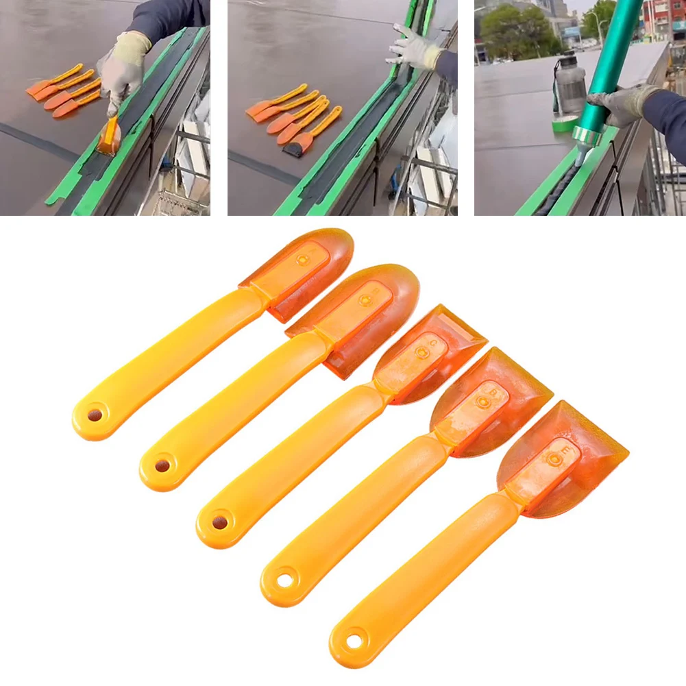 5PCS Rubber Caulking Tool Caulk Finishing Tool Multifunctional Sealant Spatula Spreader Silicone Caulk Finishing Smoothing Tool