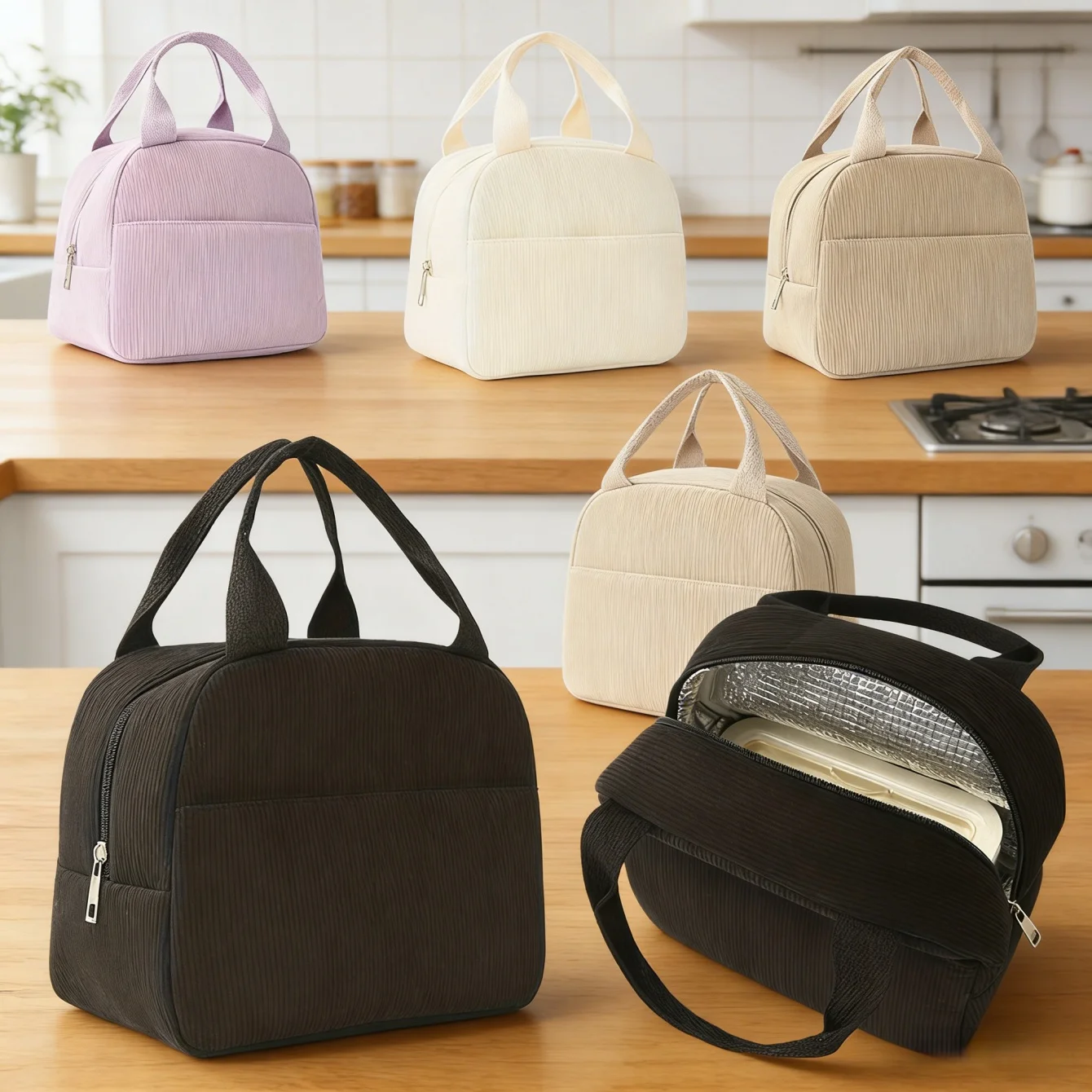 Insulated Reusable Lunch Bag for Adults - Perfect for Work, Picnics, Beach, or Travel