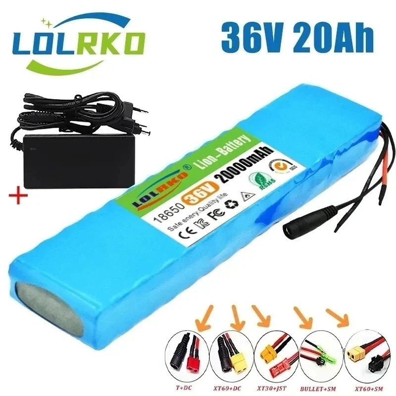 

10S3P 36V 20Ah18650 Li-ion Battery Pack 20A BMS for Electric Bicycle M365 Electric Scooter Electric Tool Replacement Battery