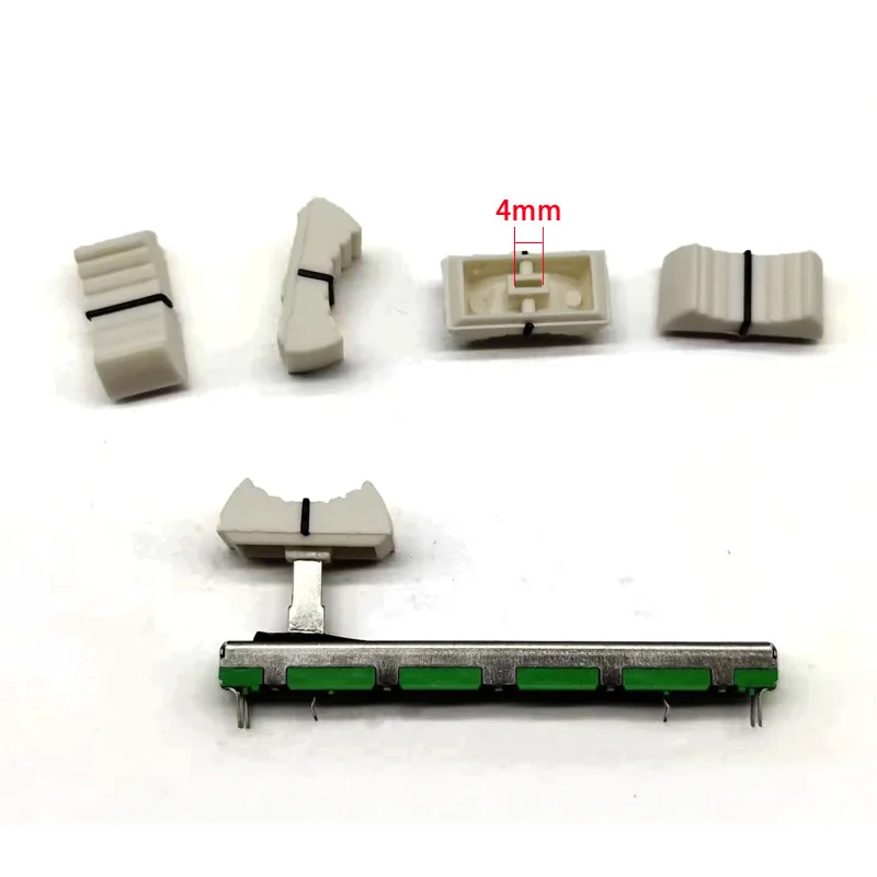 2 Pezzi Potenziometro A Doppia Diapositiva A50K A503 Mixer Yamaha Behringer Soundcraft Pusher Cappello Bianco