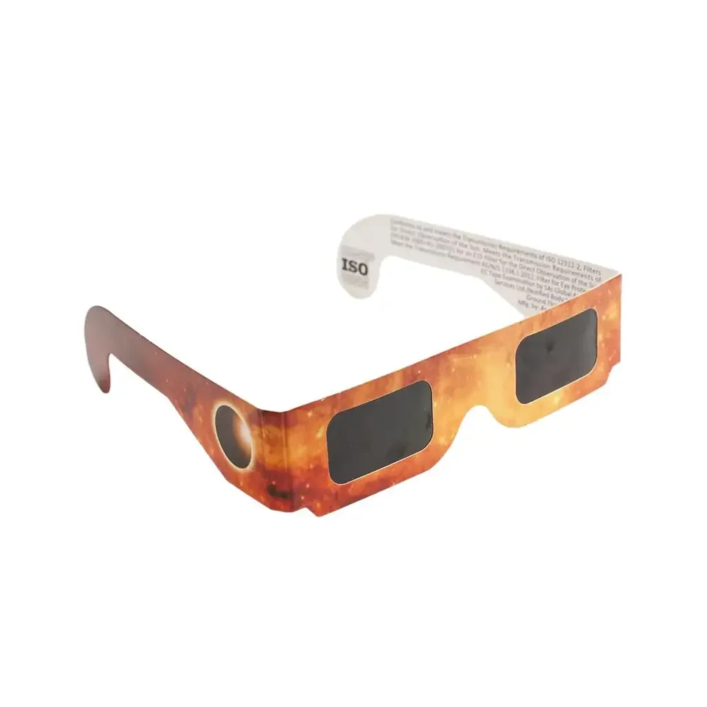 20 gafas de eclipse de papel al azar para proteger los ojos y las gafas ultravioleta para niños