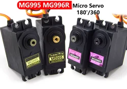 Servo Motor with Metal Gear for DIY Projects and Robotics (4PC MG995 - 360)