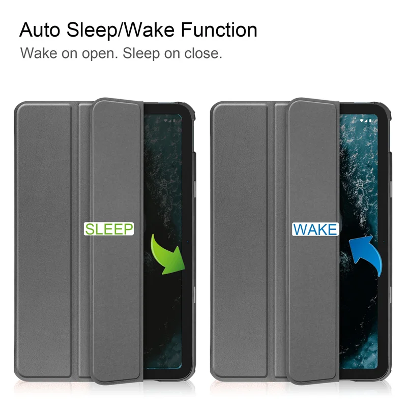 Trifold Magnetic PU Leather Stand Smart Cover