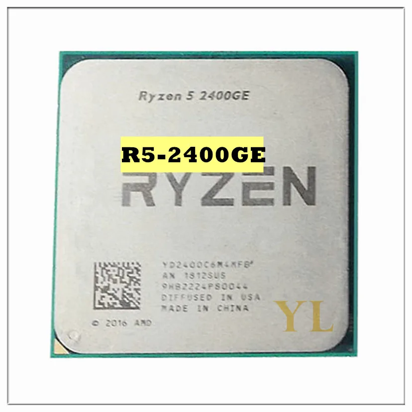 R-yzen 5 2400GE R5 2400GE 3.2 GHz Quad-Core Eight-Thread 35W Socket AM4