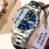 POEDAGAR Brand Business Luxury Watch Men Sport Waterproof Luminous Quartz Man Watch Steel Strap 2023 Calendar Clock Male Relógio 2