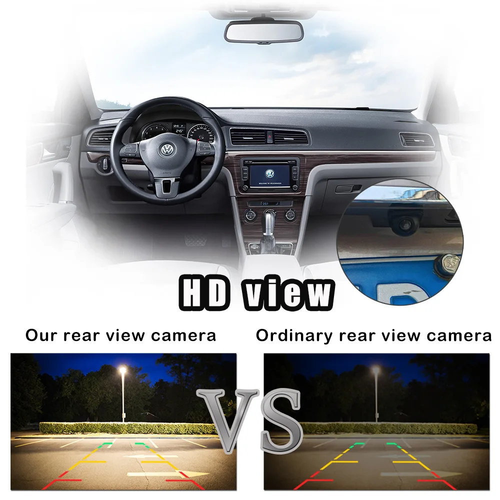 Rear Camera Universal Car Rear View Camera Waterproof Auto Parking Assistance Car Reverse Camera for Parking Monitoring