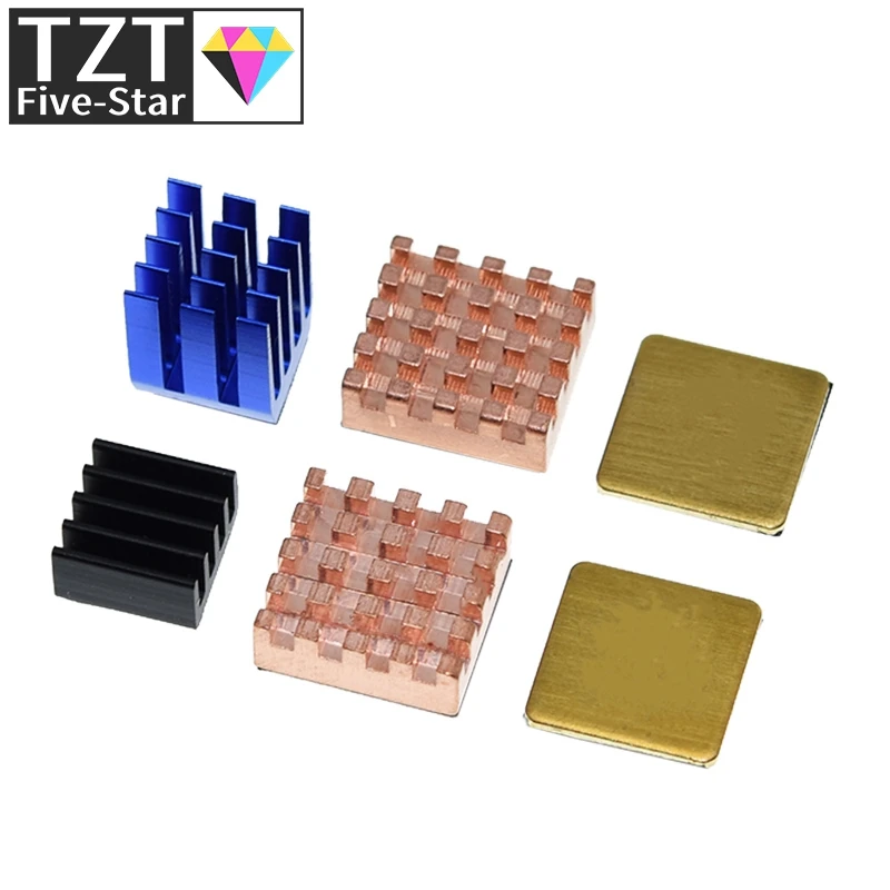 Für Raspberry Pi 3 4 B Kühlkörper Kupfer Aluminium Kühlkörper Kühler KIT Für Raspberry Pi 3B + Plus 2 4 4B Kühlkörper