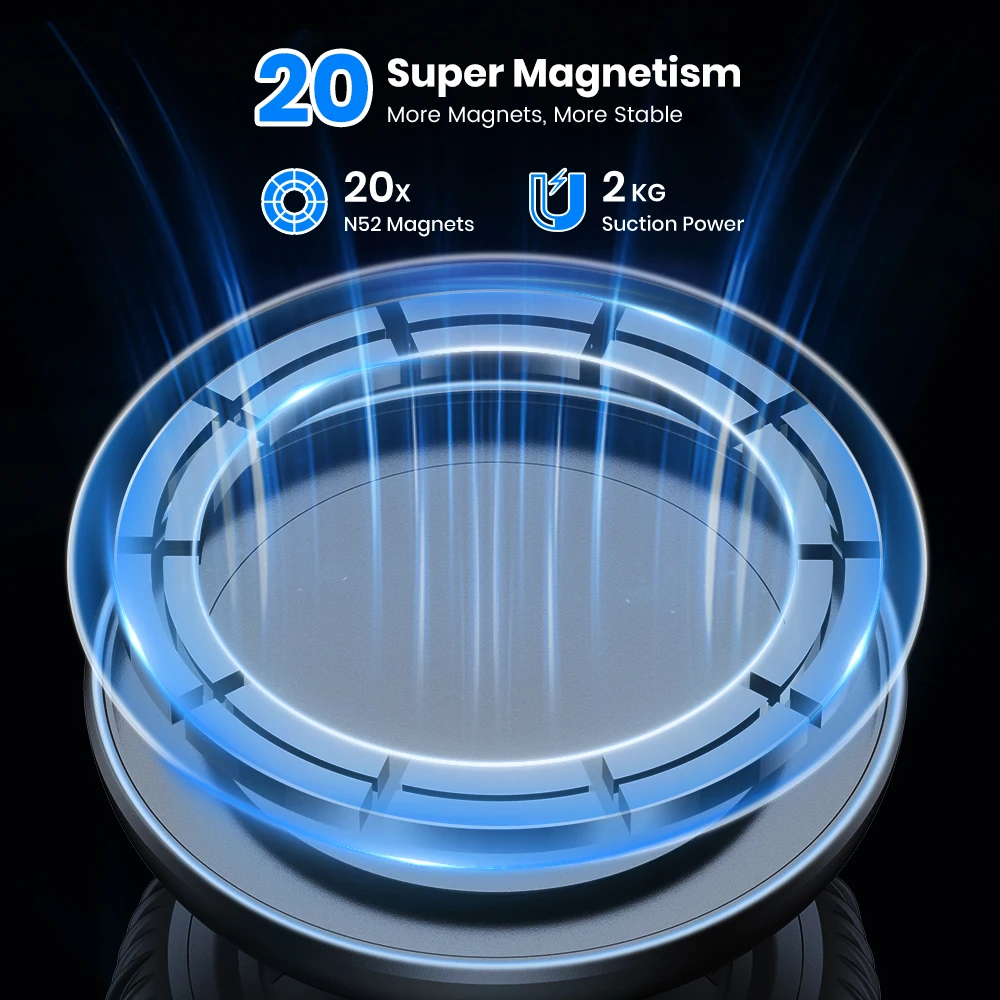 D56X For Mag-Safe Magnetic Car Phone Holder Strongest Suction Strongest Windshie