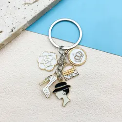 Elegant Women's Fashion Keychain: Lipstick & Perfume Charm - Perfect Valentine's Day Gift (ER340)