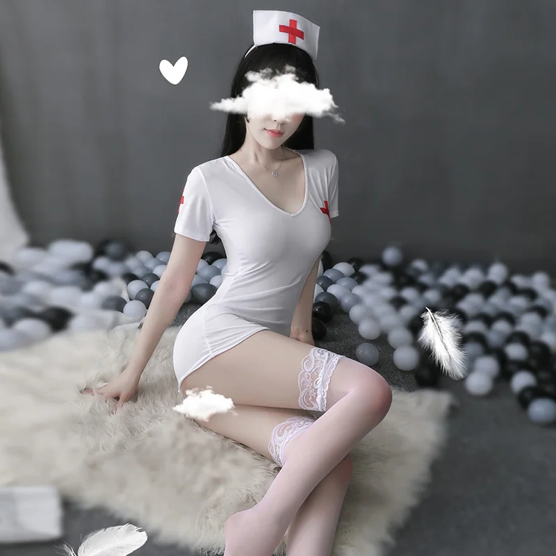 

Sexy lingerie Japanese Cosplay nurse costume Female sexy Lingeri Passion nightclub uniform cosplay nurse
