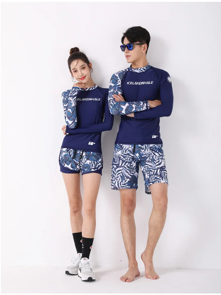UV Sun Protection Shirts and Trunks Mens Outdoor Long Sleeve Rash Guard for Fishing Hiking Swimming Running Women's Adults Kids