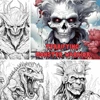 1pc Art Coloring Book 22 Page Coloring Books Gift For Birthday Party Relieve Stress Kill Time Graffiti Painting Drawing Art Book 4