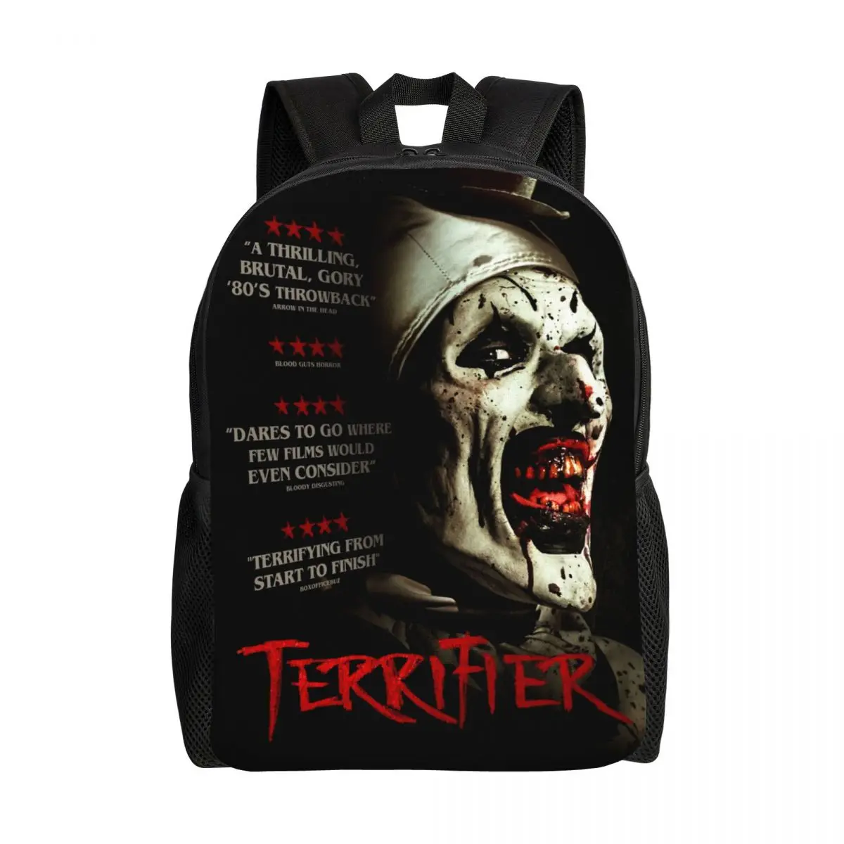 

Рюкзак унисекс для ноутбука с принтом «ужас»