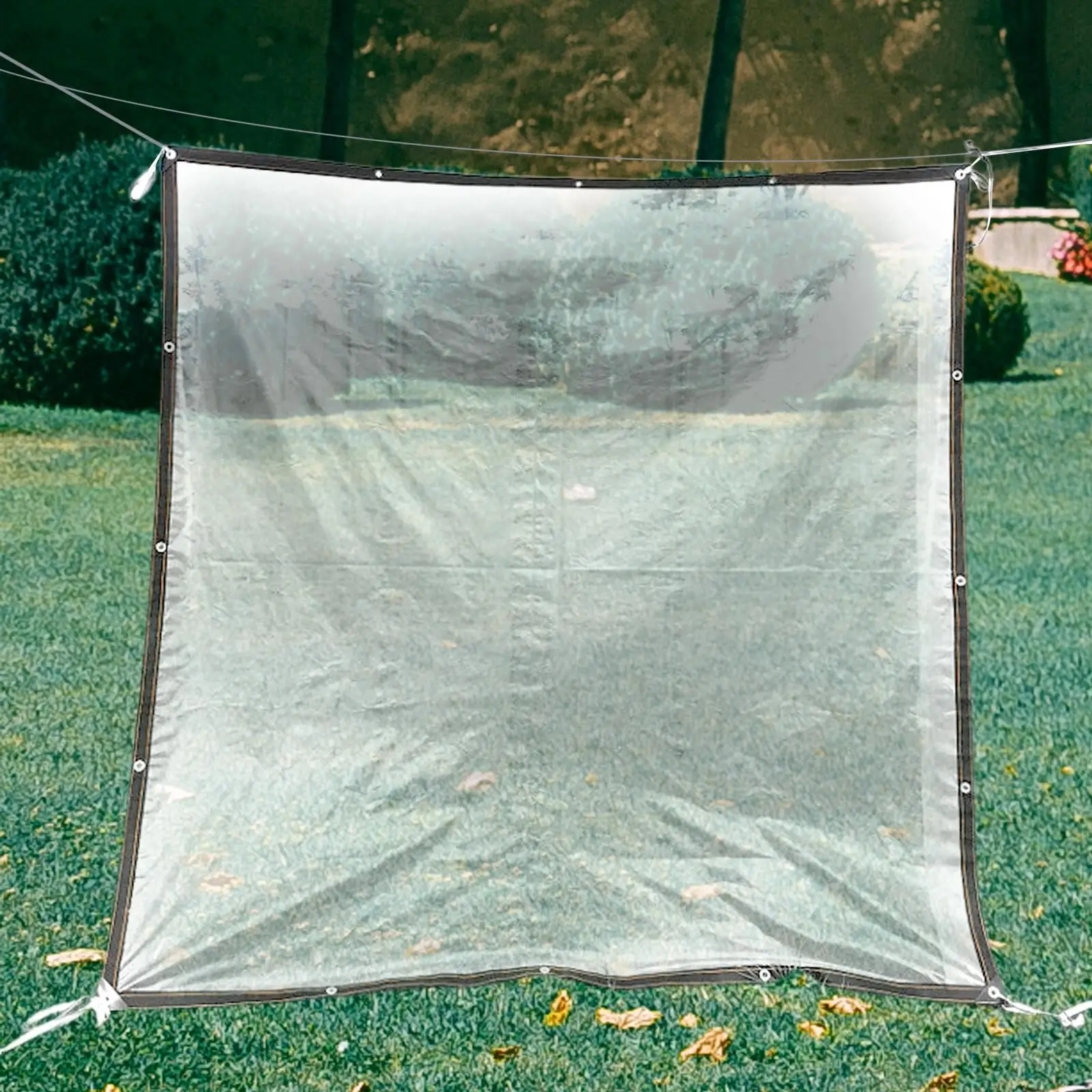 Bâche transparente, bâche de jardin imperméable transparente antigel antigel  film isolant en tissu d'auvent imperméable en Pvc couverture en plastique1m  x 2msuperma