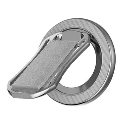 Magnetic Rotatable Phone Grip and Holder Strap - 4 - in - 1 Design (Gray)