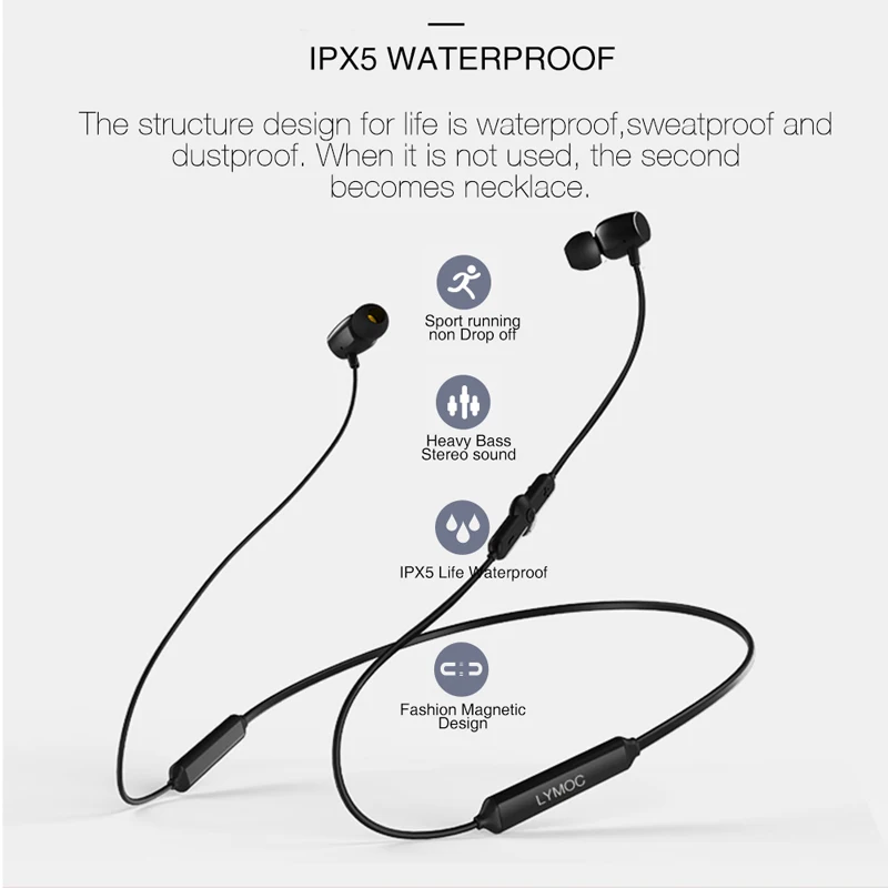 Wireless Headphones Neckband Bluetooth Earphone With Microphone Auriculares Sport Headset HD Bass Fone De Ouvido Sem Fio Game
