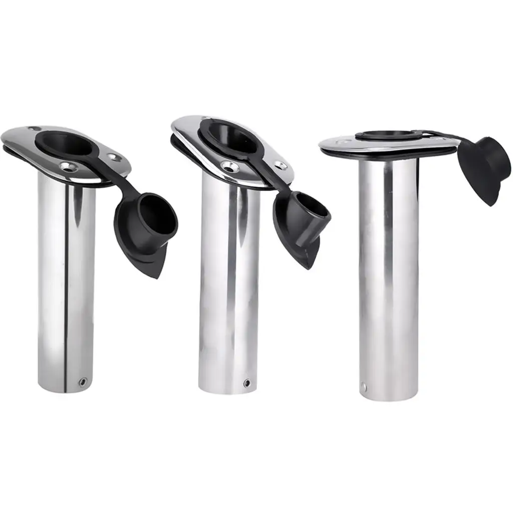 Sea Yacht Boat Fishing Rod Holder Tube Flush Mount Rod Rest-15, 30, 90 Degree