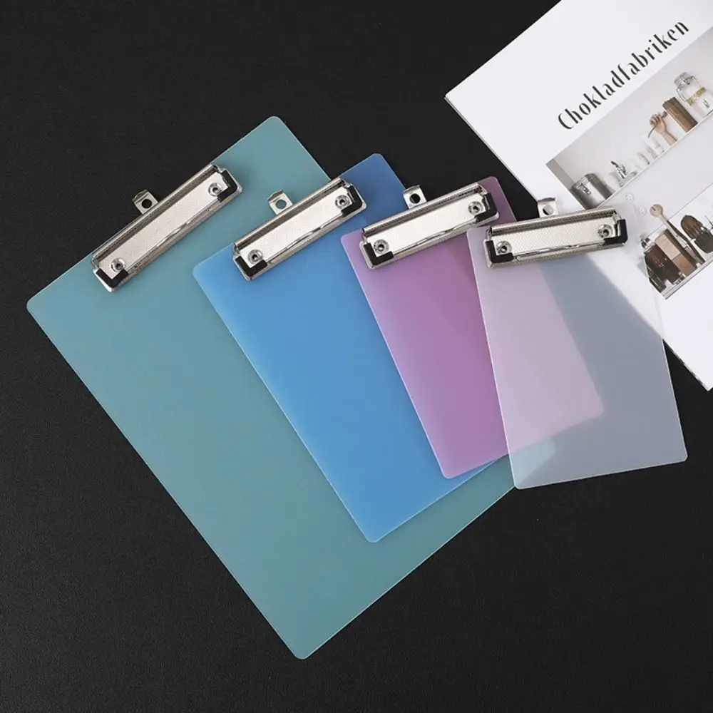 Portable A6 File Folder Writing Clipboard Low Profile Gold Clip Paper Organizer writing clipboard