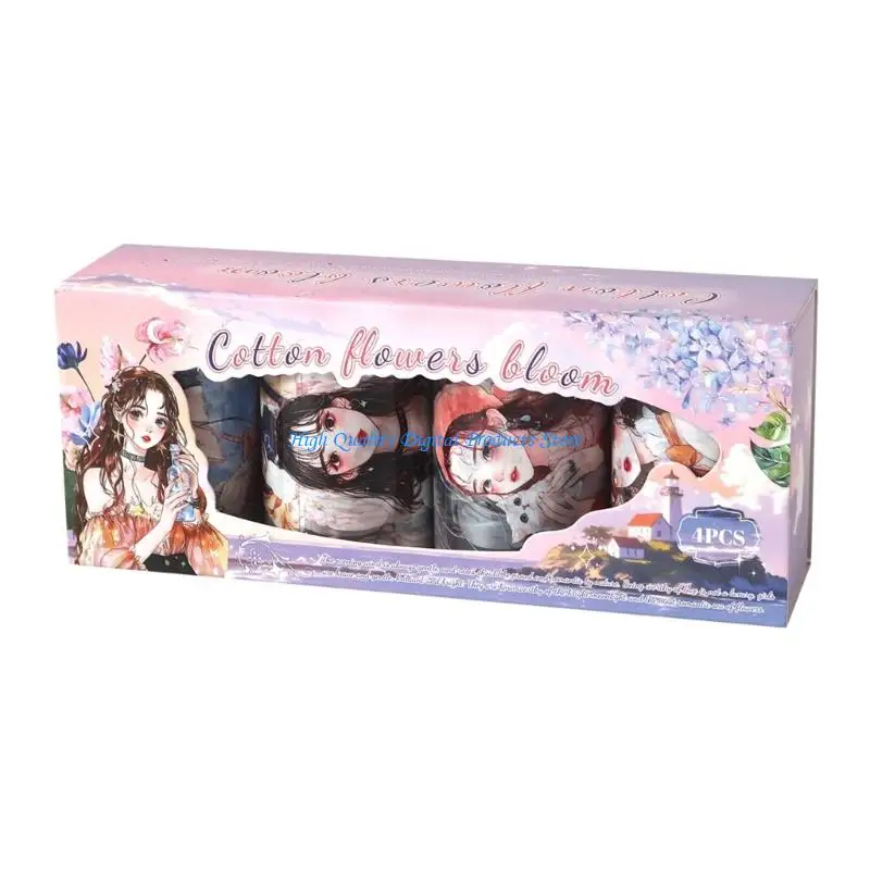U2JE 4PCs Clear Person 스크랩북 녹음 예술적 스토리텔링 및 발사체 저널을 위한 사전 설계된 위치