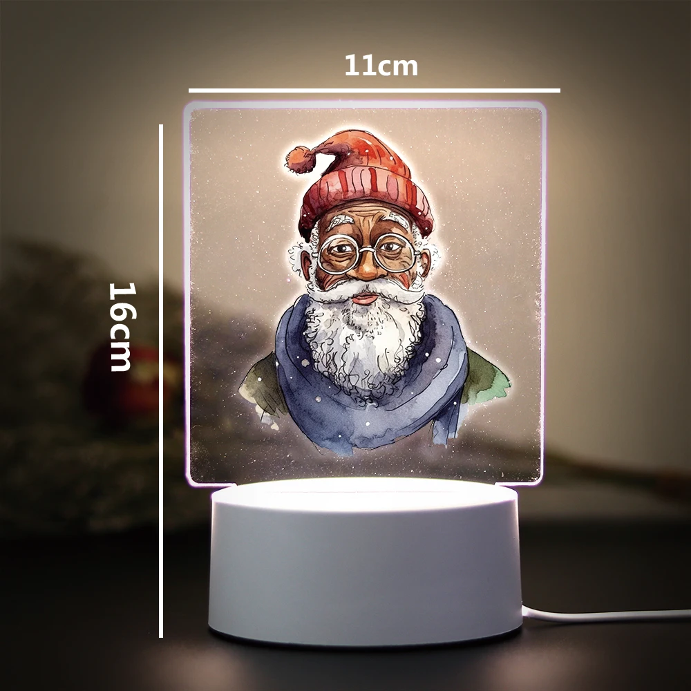 재미있는 할아버지용 LED 테이블 램프, 홈 장식, 크리스마스 선물, 야간 조명, 3D 환상 램프