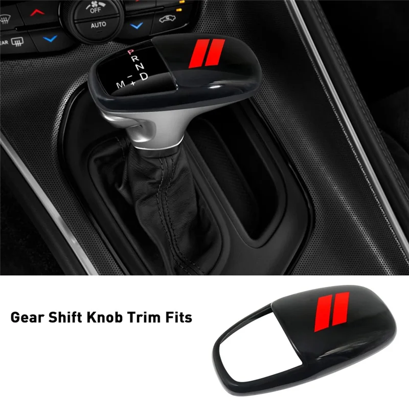 For Dodge Challenger Charger 2015-2022 Durango 2016-2023 Gear Shift Knob Head Cover Trim Accessories 3