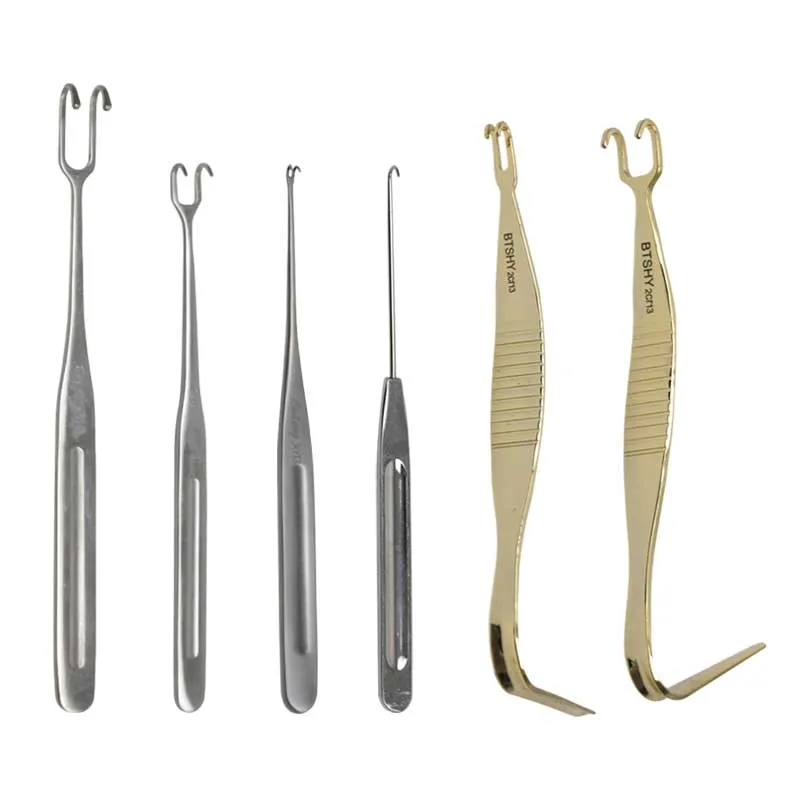 Nasal Bone Pull Hook Stainless Steel Pull Hook Nose Comprehensive Nasal Deep Skin Tissue Double Head Pull Hook