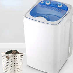 7.0kg Single-cylinder UV Purple Light Mini Clothes Washer with Dehydration Semi-automatic Washing Machine with Drain