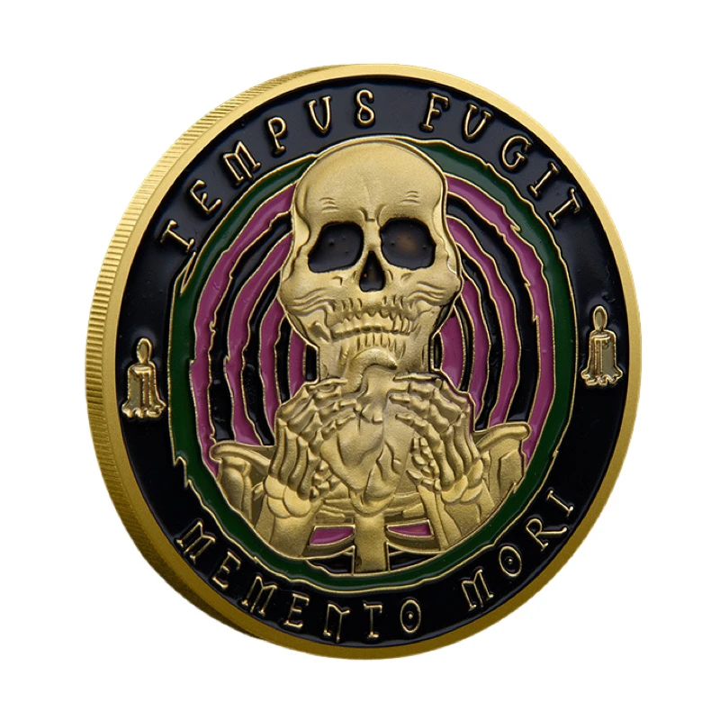 Memento Mori Memento Vivere Coin-Momentto Mori Coins Edc Coin Stoico Promemoria Token