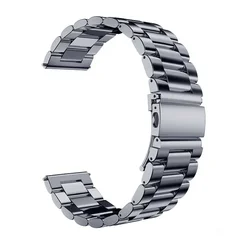 Stainless Steel Elegant Metal Watch Band Bracelet, 20mm/22mm Strap for Galaxy 6-6 Classic (Space gray 08)