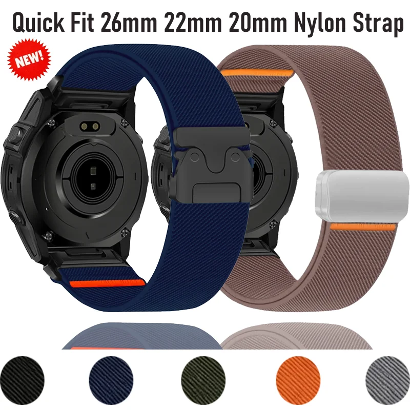 Nylon Quick Fit Wristband - Comfortable 26mm/22mm/20mm Strap